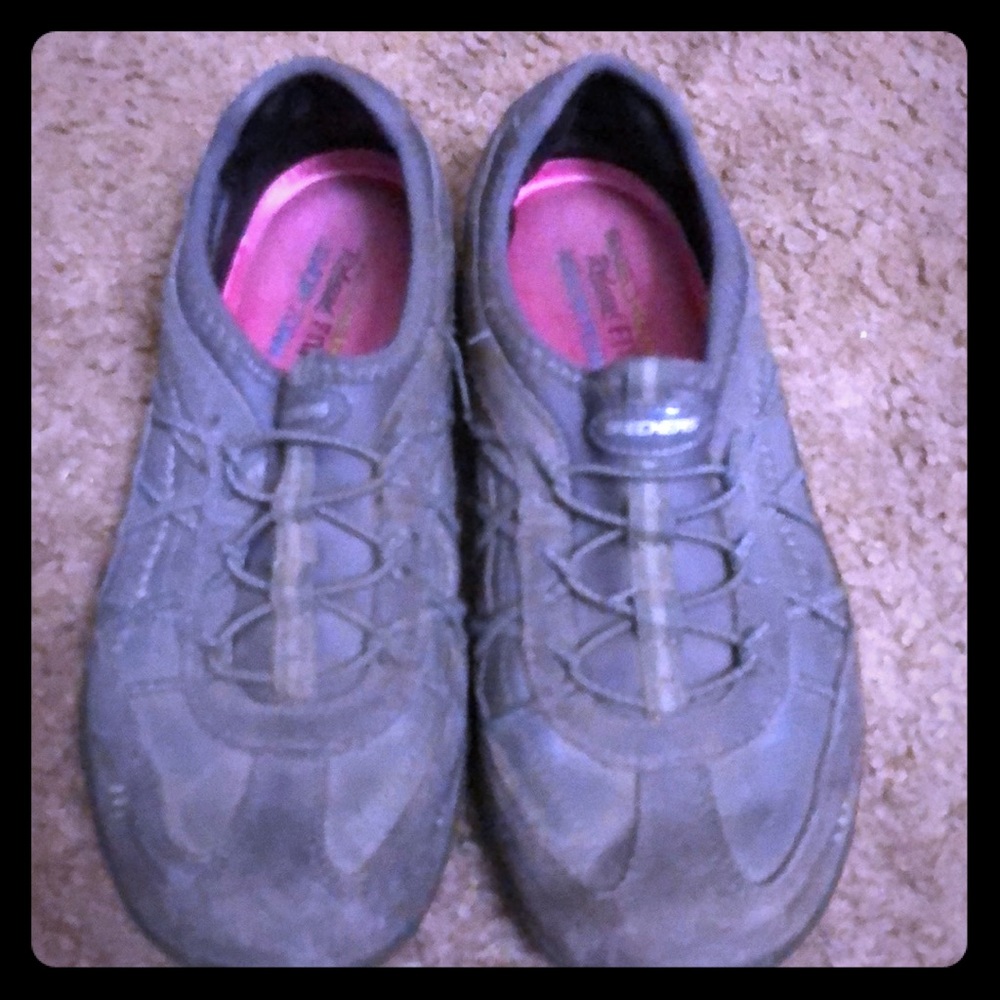 Grey Skechers Relaxes Fit Memory Foam